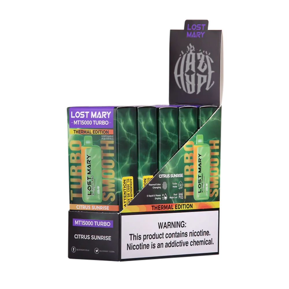 Lost Mary MT15000 Turbo | 50MG | 5 Pack