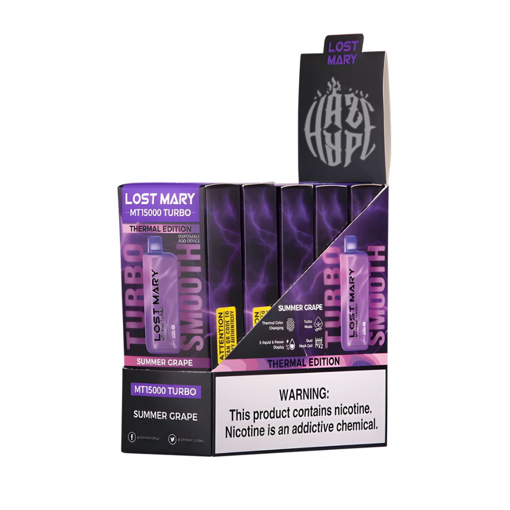 Lost Mary MT15000 Turbo | 50MG | 5 Pack